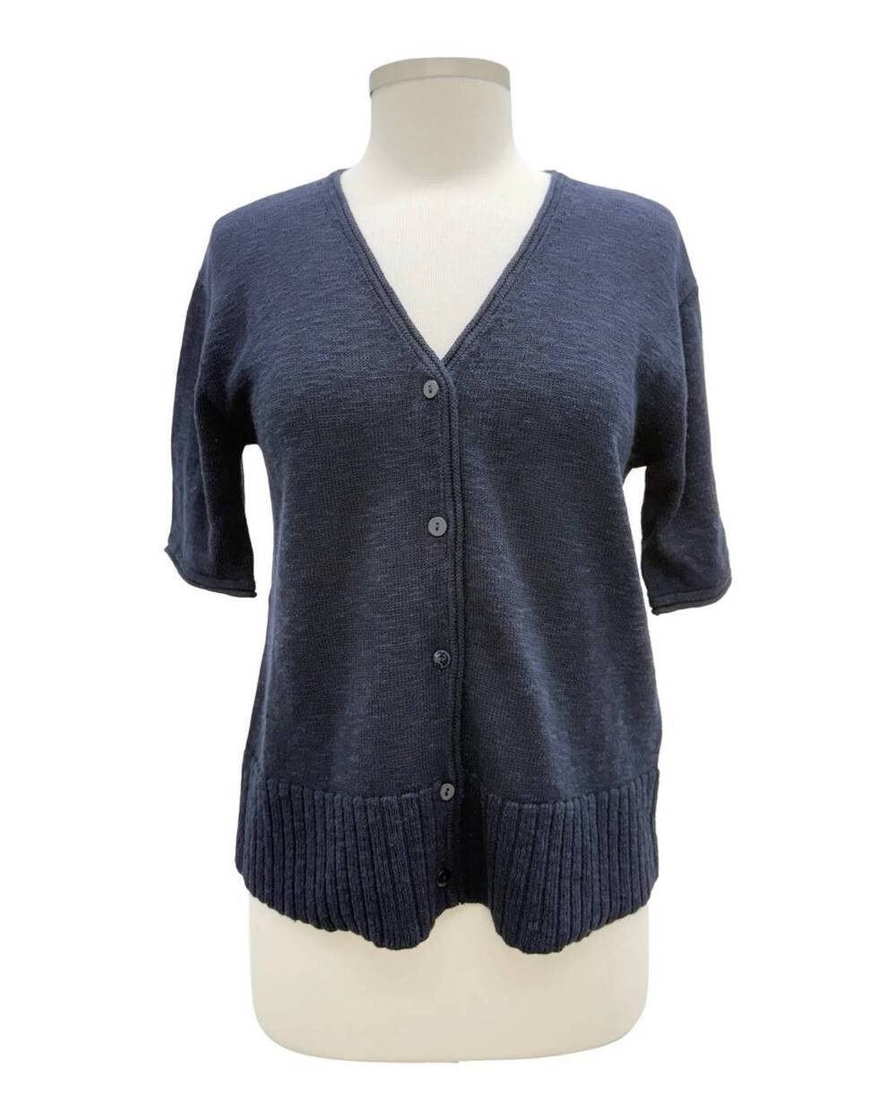 NEW FOIL women's knitty cardigan in navy